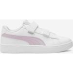 Białe Sneakersy na rzepy dla dzieci eleganckie marki Puma w rozmiarze 35 