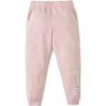 Różowe Spodnie dziecięce dresowe dla dziewczynek sportowe marki Puma w rozmiarze 116 