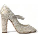 Beżowe Sandały na obcasie damskie na lato marki Dolce & Gabbana w rozmiarze 40 