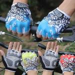 Niebieskie Oddychające Rękawiczki na rower damskie eleganckie z mikrofibry w rozmiarze S 