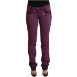 Fioletowe Jeansy biodrówki damskie rurki dżinsowe marki CoSTUME NATIONAL 