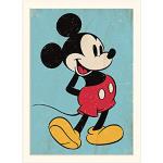Wielokolorowe Plakaty filmowe z motywem myszy w stylu retro marki Pyramid Myszka Miki i przyjaciele Myszka Miki 