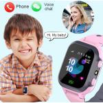 Różowe Smartwatche dla dzieci z GPS eleganckie 