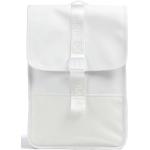 Przecenione Białe Plecaki damskie z poliuretanu marki RAINS 