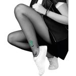 Przecenione Czarne Rajstopy z wzorem damskie do prania ręcznego poliamidowe marki Gabriella w rozmiarze XL 