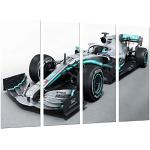 Rama Modern Photo Car Formula 1, Mercedes F1 W10, Mercedes F1 2019, Lewis Hamilton, Valtteri Bottas, 131 x 62 cm, Nr ref 27292