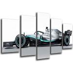 Rama Nowoczesny Fotograficzny Samochód Formula 1, Mercedes F1 W10, Mercedes F1 2019, Lewis Hamilton, Valtteri Bottas, 165 x 62 cm, ref. 27296