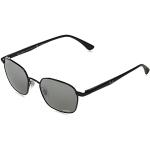 Ray-Ban Męskie okulary przeciwsłoneczne czarna ramka, srebrne soczewki, 50 mm, Czarny/spolaryzowany szary lustrzany srebrny, 50 mm