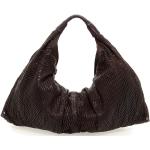 Brązowe Shopper bags damskie z tkaniny marki Campomaggi 
