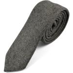 Jasnoszare Krawaty męskie wełniane 
