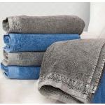 Szare Ręczniki kąpielowe bawełniane w rozmiarze 50x90 cm 