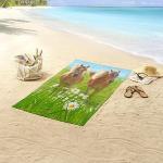 Ręcznik plażowy 75x150cm poliaksamit nr:6886 Wielokolorowy