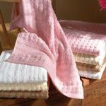 Écru Ręczniki kąpielowe bawełniane marki Tac w rozmiarze 50x100 cm 