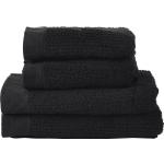 Czarne Ręczniki frotte - 4 sztuki marki Zone Denmark w rozmiarze 50x100 cm 