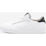 Białe Buty skórzane męskie - rodzaj noska: Okrągły sportowe ze skóry marki Reebok Club C w rozmiarze 42,5 