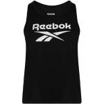 Czarne Koszulki fitness damskie bez rękawów marki Reebok Identity w rozmiarze XXS 