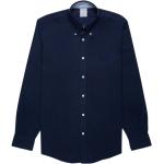 Niebieskie Koszule non-iron męskie do prania w pralce w stylu casual polarowe marki BROOKS BROTHERS w rozmiarze L 