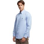 Niebieskie Koszule non-iron męskie do prania w pralce w stylu casual polarowe marki BROOKS BROTHERS w rozmiarze M 