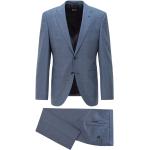 Niebieskie Garnitury męskie eleganckie marki HUGO BOSS BOSS w rozmiarze XL 