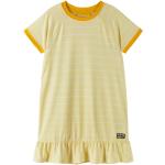 Żółte Sukienki dziecięce z krótkim rękawkiem dla niemowląt marki REIMA w rozmiarze 122 - wiek: 0-6 miesięcy 