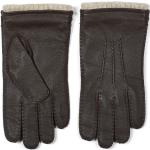 Brązowe Rękawiczki zimowe męskie z nappy w rozmiarze 9 