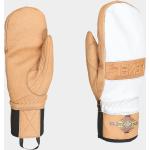 Przecenione Białe Wodoodporne Rękawiczki damskie chromowane marki Level w rozmiarze XS 
