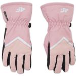 Różowe Rękawice snowboardowe damskie marki 4F w rozmiarze XL 