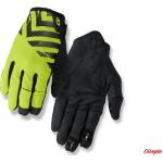 Limonkowe Oddychające Rękawiczki do ekranów dotykowych męskie z zamszu marki Giro w rozmiarze XL 