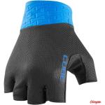Przecenione Niebieskie Oddychające Rękawiczki na rower męskie z poliestru marki Cube w rozmiarze M 