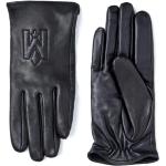 Czarne Rękawiczki zimowe damskie eleganckie w rozmiarze S 