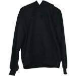 Czarne Swetry oversize damskie z długimi rękawami bawełniane marki adidas w rozmiarze XS 