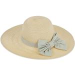 Beżowe Letnie kapelusze damskie eleganckie słomiane Rozmiar: 56 marki Relaxdays 