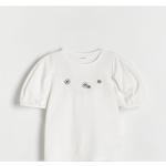 Białe Bluzki dziecięce z wiskozy marki Reserved w rozmiarze 152 