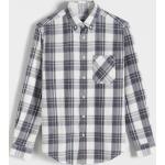 Przecenione Granatowe Koszule w kratę męskie w kratkę marki Reserved w rozmiarze XL 