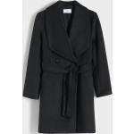 Przecenione Czarne Płaszcze damskie marki Reserved w rozmiarze XL 
