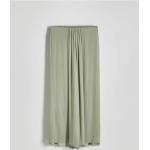 Jasnozielone Długie spódnice damskie gładkie z poliestru maxi marki Reserved w rozmiarze XL 
