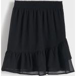 Przecenione Czarne Mini spódniczki damskie z falbankami mini marki Reserved w rozmiarze XL 
