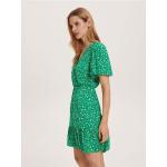 Zielone Sukienki o kroju kopertowym damskie z wiskozy mini marki Reserved w rozmiarze XL 