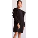 Czarna Odzież dziecięca dla dziewczynki z falbankami marki Reserved w rozmiarze 134 