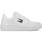 Białe Sneakersy męskie w stylu casual dżinsowe na wiosnę marki Tommy Hilfiger TOMMY JEANS w rozmiarze 44 