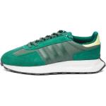 Zielone Buty do biegania w stylu retro z zamszu marki adidas w rozmiarze 45,5 