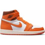 Pomarańczowe Buty do koszykówki damskie w stylu retro marki Nike Jordan w rozmiarze 36 