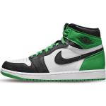 Zielone Buty do koszykówki męskie eleganckie z zamszu marki Nike Jordan w rozmiarze 45,5 