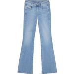 Niebieskie Jeansy dzwony damskie w stylu retro dżinsowe marki Diesel w rozmiarze L 