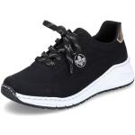 Czarne Sneakersy sznurowane damskie sportowe marki Rieker w rozmiarze 40 