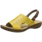 Żółte Sandały damskie na lato marki Rieker w rozmiarze 39 