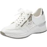 Białe Niskie sneakersy damskie sportowe marki Rieker w rozmiarze 41 