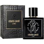 Czarne Perfumy & Wody perfumowane z paczulą męskie 100 ml kwiatowe marki Roberto Cavalli Uomo 