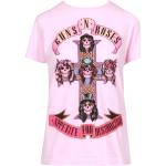 Roses Guns'n'Roses Print Bawełniany T-shirt Aniye By