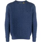 Niebieskie Swetry z okrągłym dekoltem męskie marki POLO RALPH LAUREN Big & Tall w rozmiarze XL 